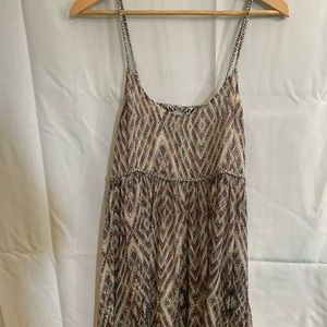 Free people spaghetti strap multi color dress